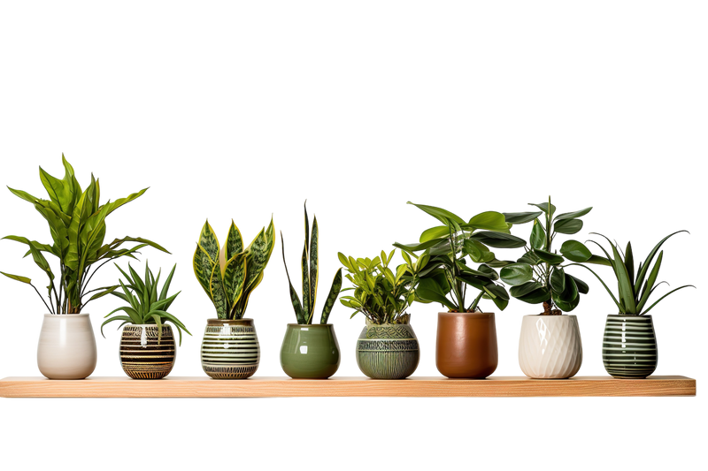 Kleine binnenplanten normale verzorging